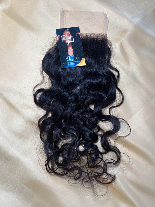 Raw Curly Lace Closure